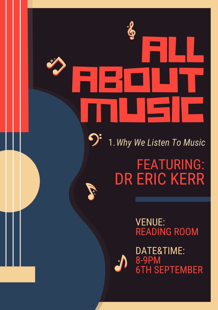 Poster from the first All About Music event